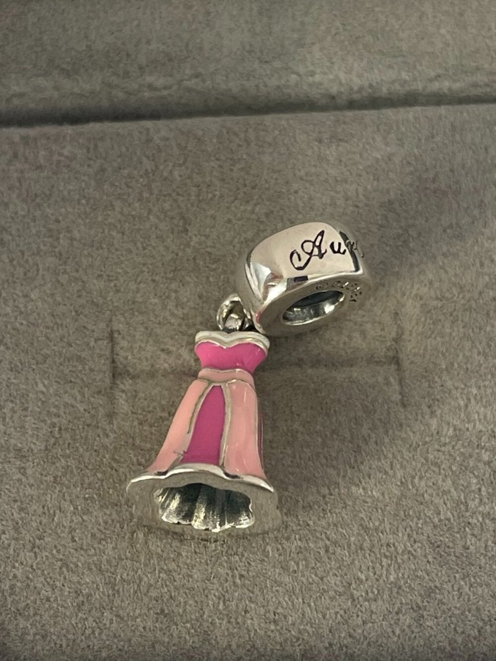 Pandora x Disney Aurora's Dress Dangle Charm